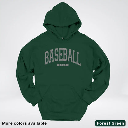 Baseball 24/7 – Gray Design - Hoodie