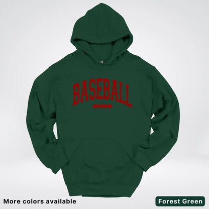 Baseball 24/7 – Maroon Design - Hoodie