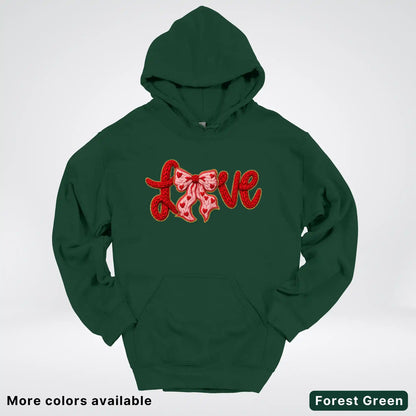 Love Bow Hook Yard Faux - Hoodie