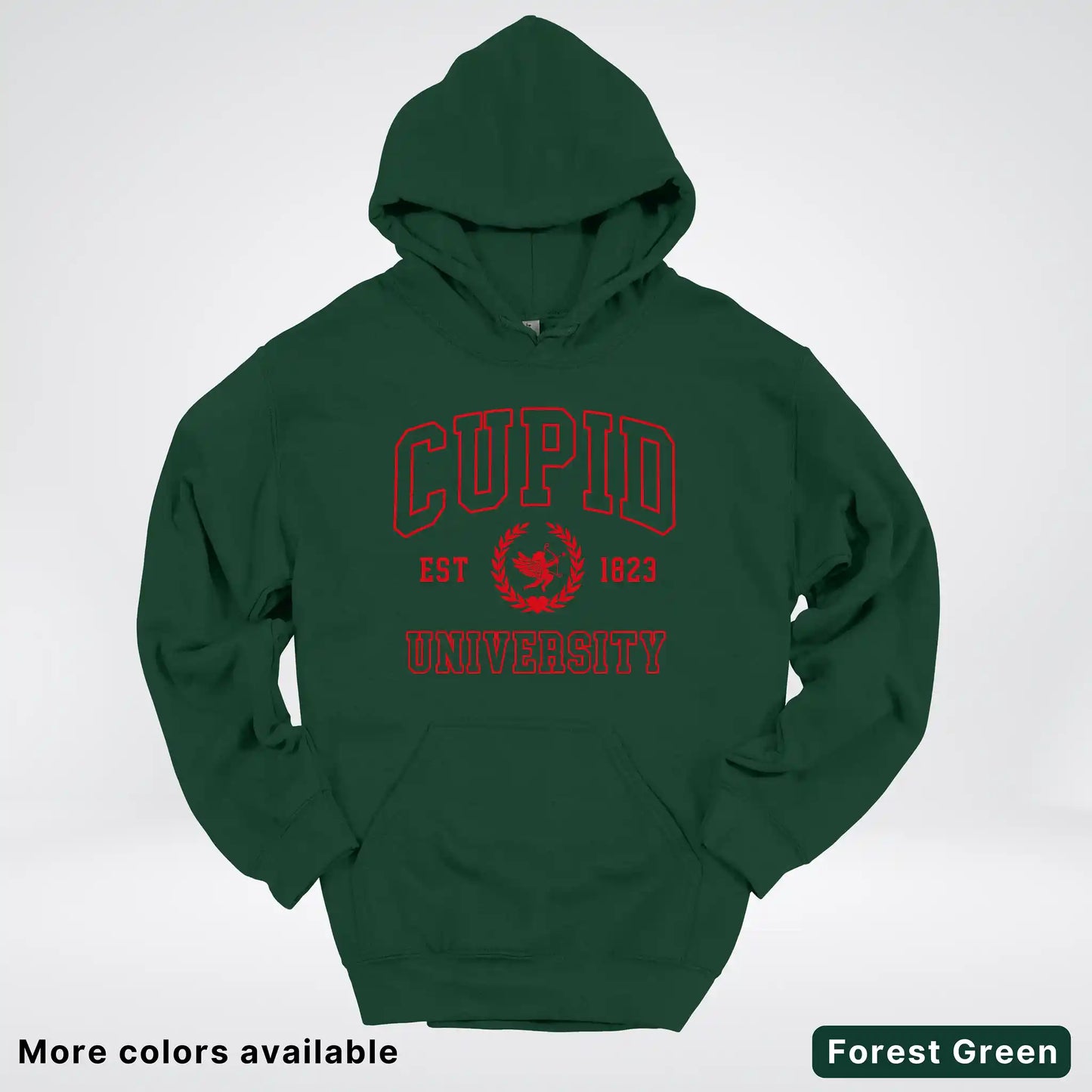 Cupid University Est 1823 - Red Design - Hoodie