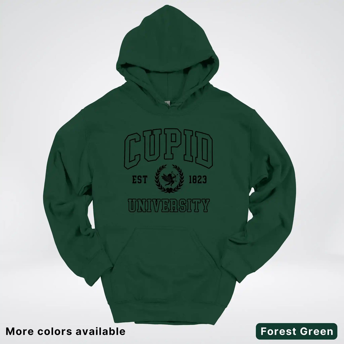 Cupid University Est 1823 - Black Design - Hoodie