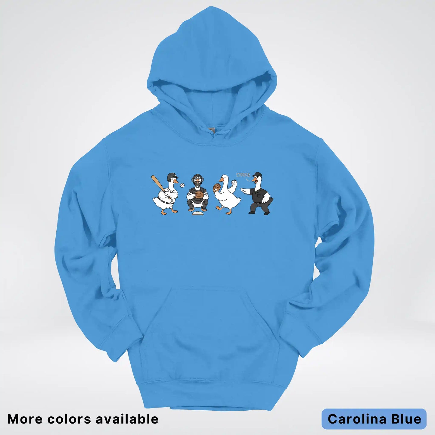 Baseball Goose Squad – Funny Baseball Goose Graphic Hoodie