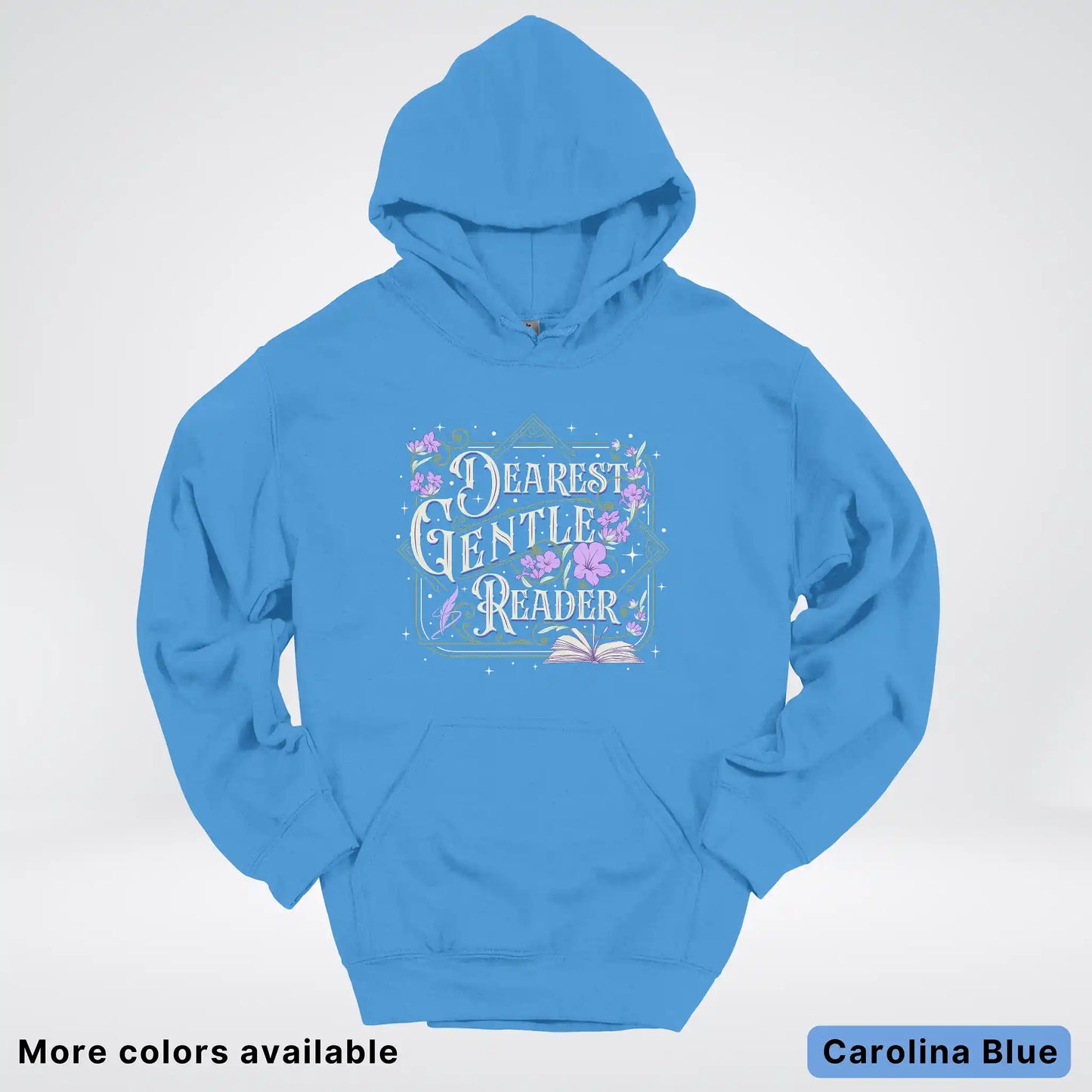 Dearest Gentle Reader – Vintage Floral Book Lover Graphic - Hoodie