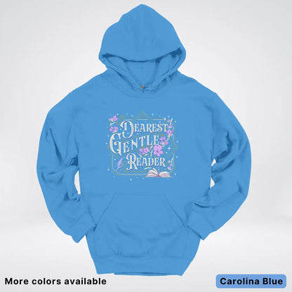Dearest Gentle Reader – Vintage Floral Book Lover Graphic - Hoodie