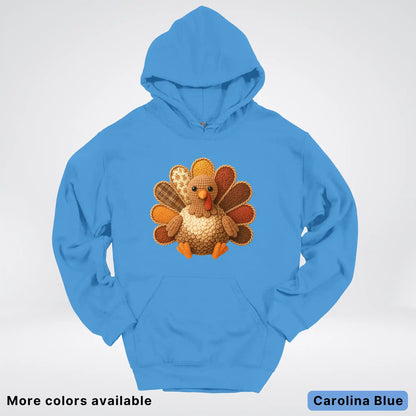Fall Turkey Hook Yard Faux Hoodie