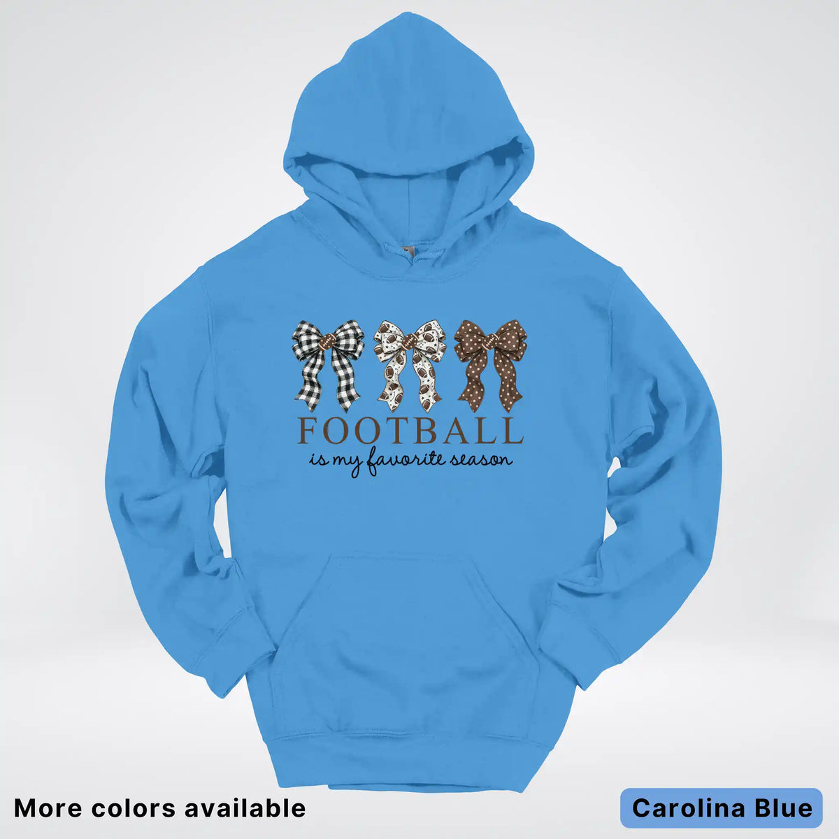 Football Is My Favorite Season – Game Day Bow - Hoodie