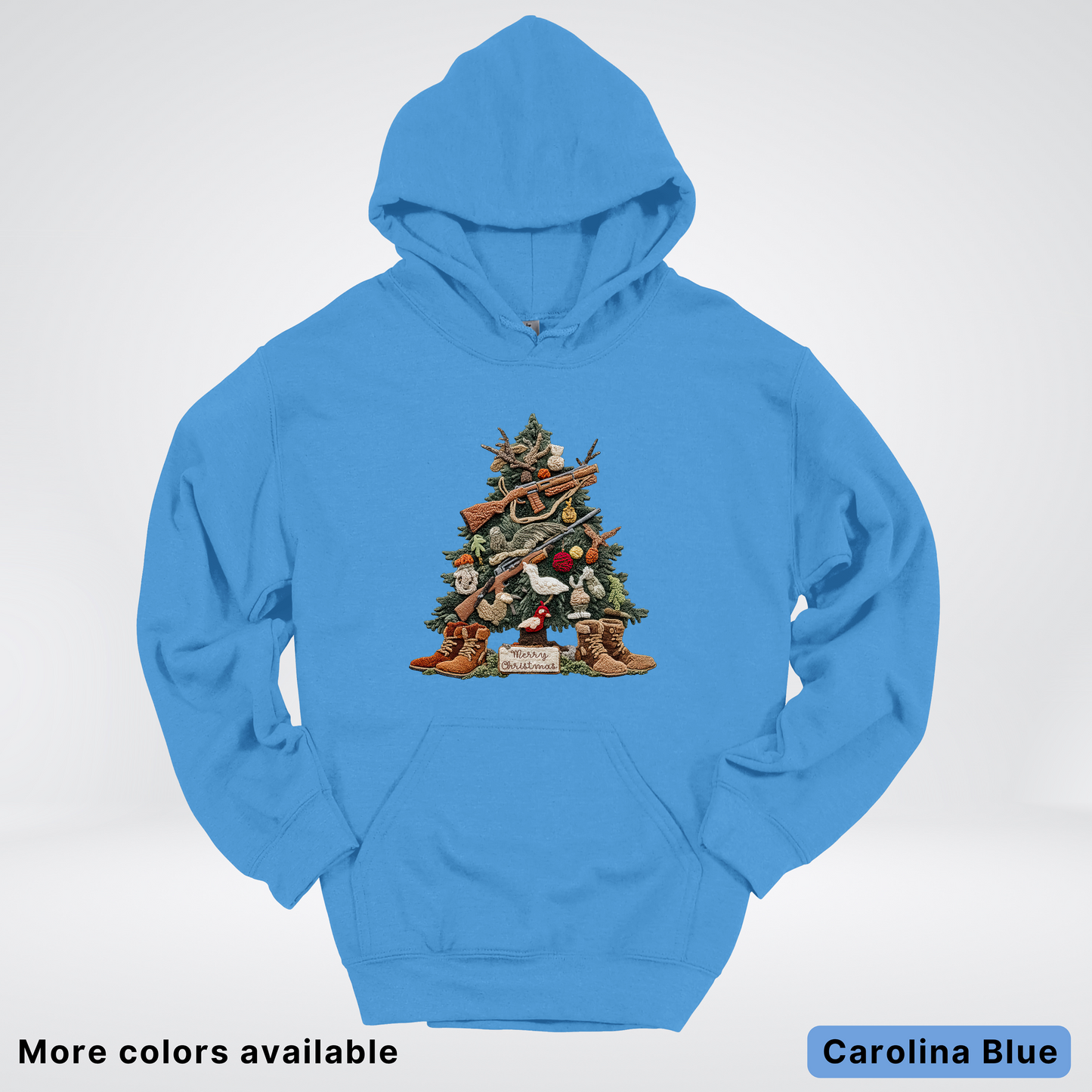 Rustic Holiday Tree & Boots (Hook Yard Faux) - Hoodie
