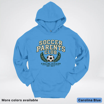 Soccer Parents Club Faux Embroidery Sideline Hoodie