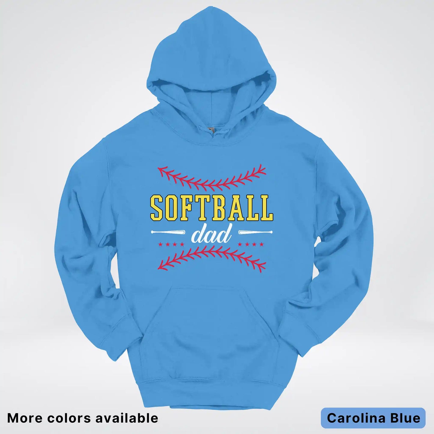 Softball Dad - White Design - Hoodie