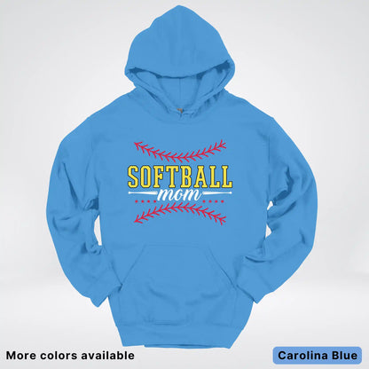 Softball Mom - White Design - Hoodie