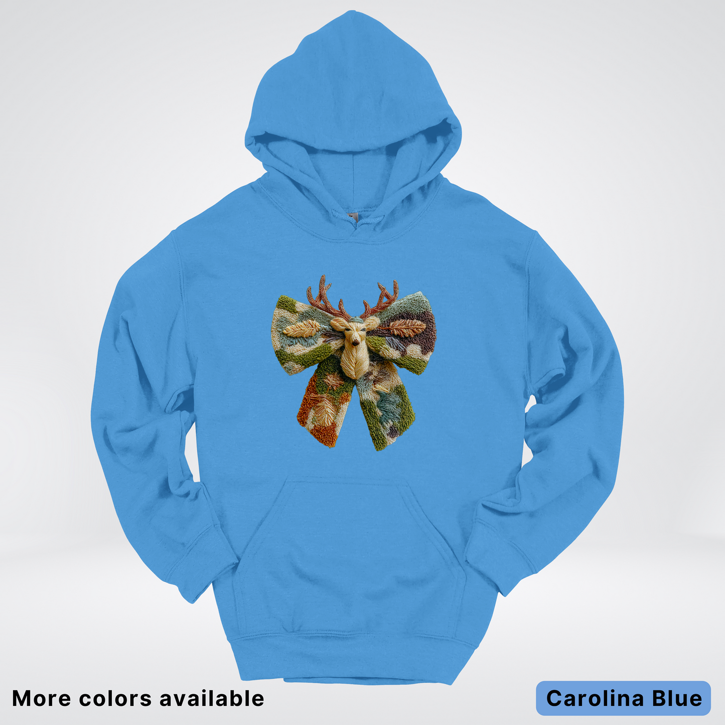 Neutral Woodland Bow Hook Yard Faux - Hoodie
