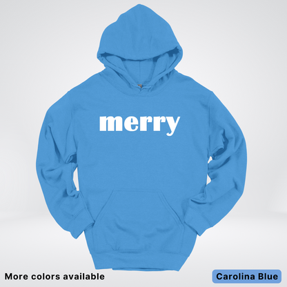 Merry - White Design - Hoodie