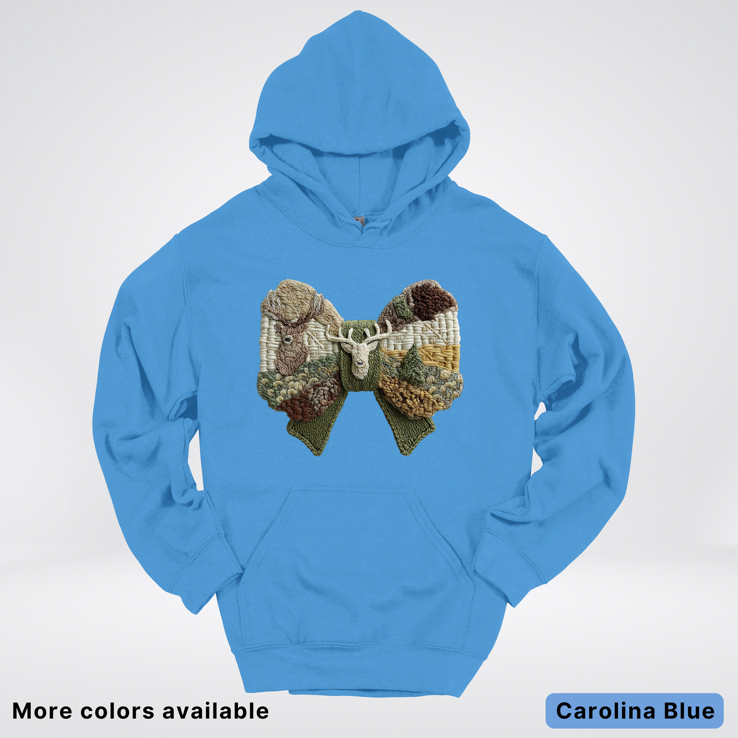 Rocking Horse Holiday Bow – Hook Yard Faux Look - Hoodie