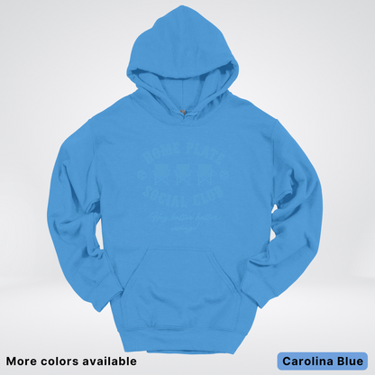 Home Plate Social Club – Light Blue Design - Hoodie