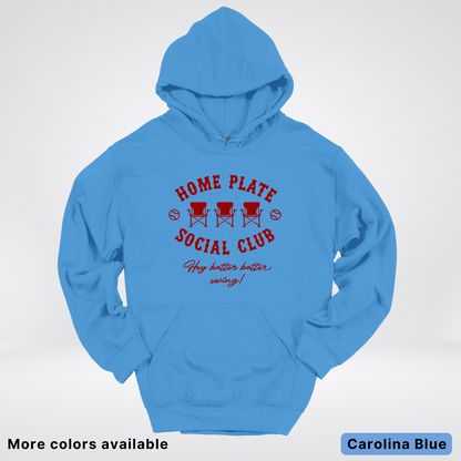 Home Plate Social Club – Maroon Design - Hoodie