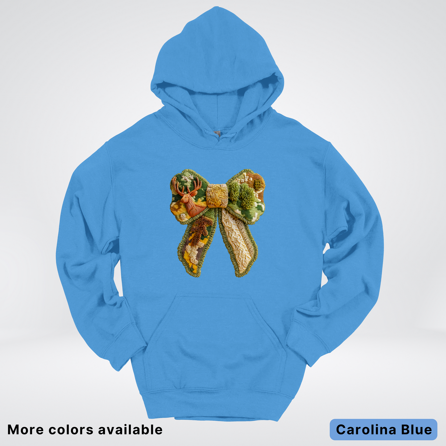 Forest Berry Bow Hook Yard Faux Look - Hoodie