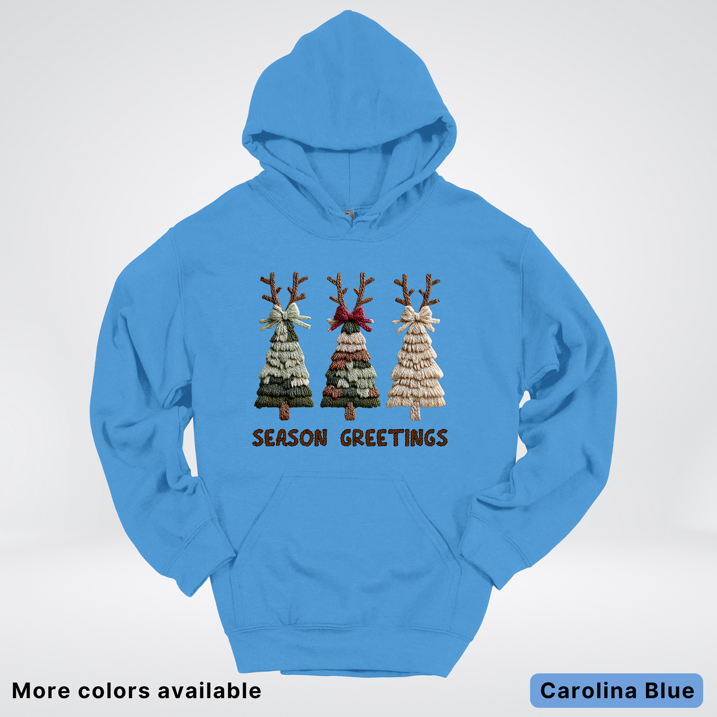 Rustic Christmas Tree Trio (Hook Yard Faux Look) - Hoodie