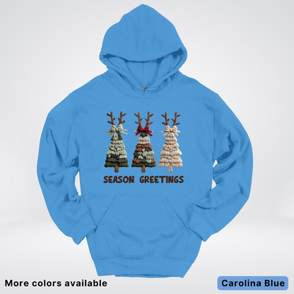 Rustic Christmas Tree Trio (Hook Yard Faux Look) - Hoodie