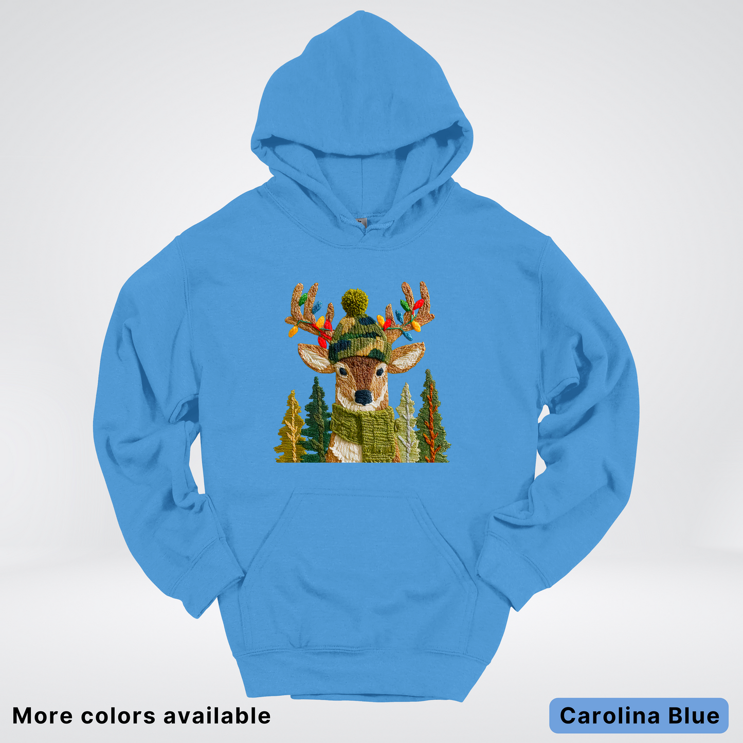 Ornament Antler Reindeer Hook Yard Faux - Hoodie