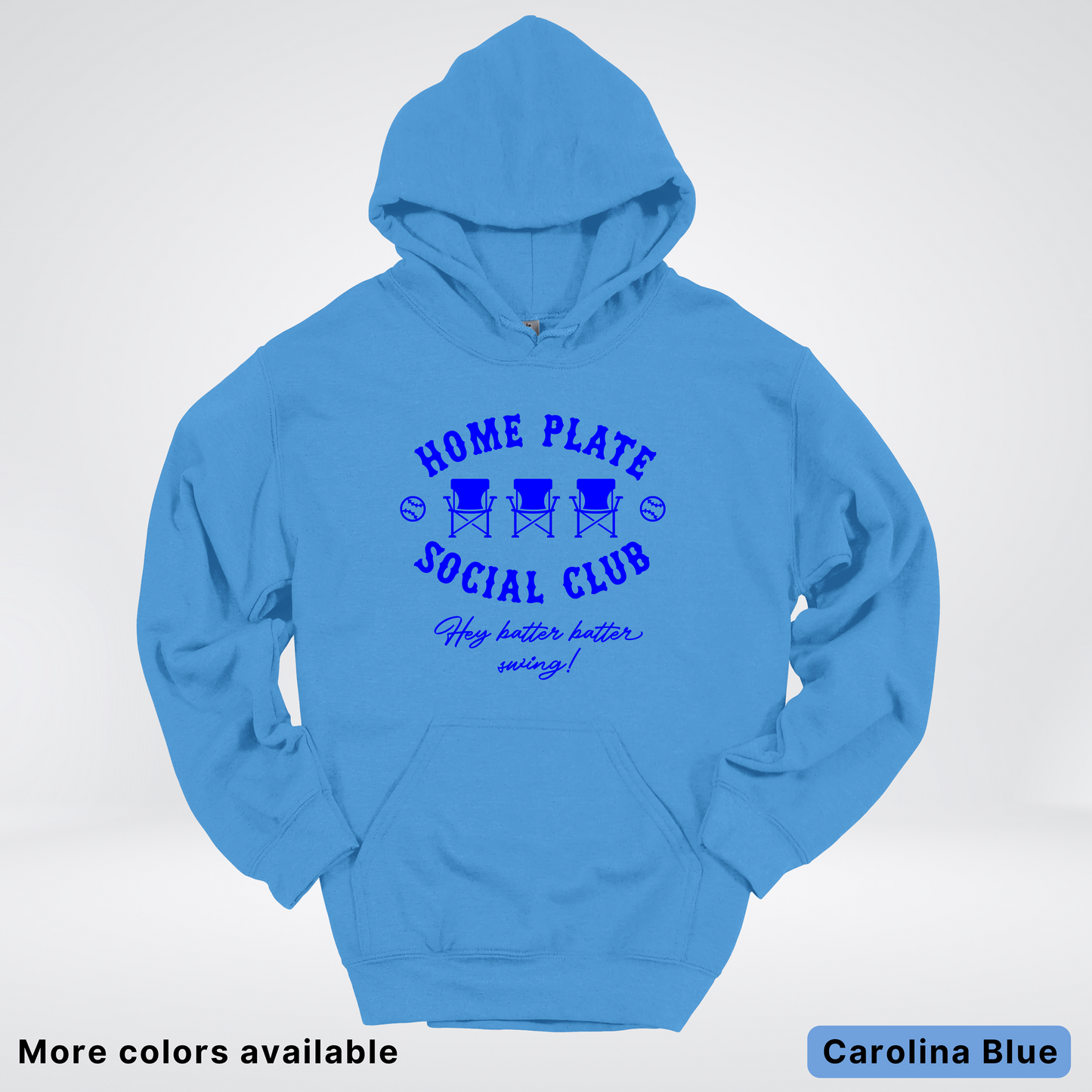 Home Plate Social Club – Blue Design - Hoodie