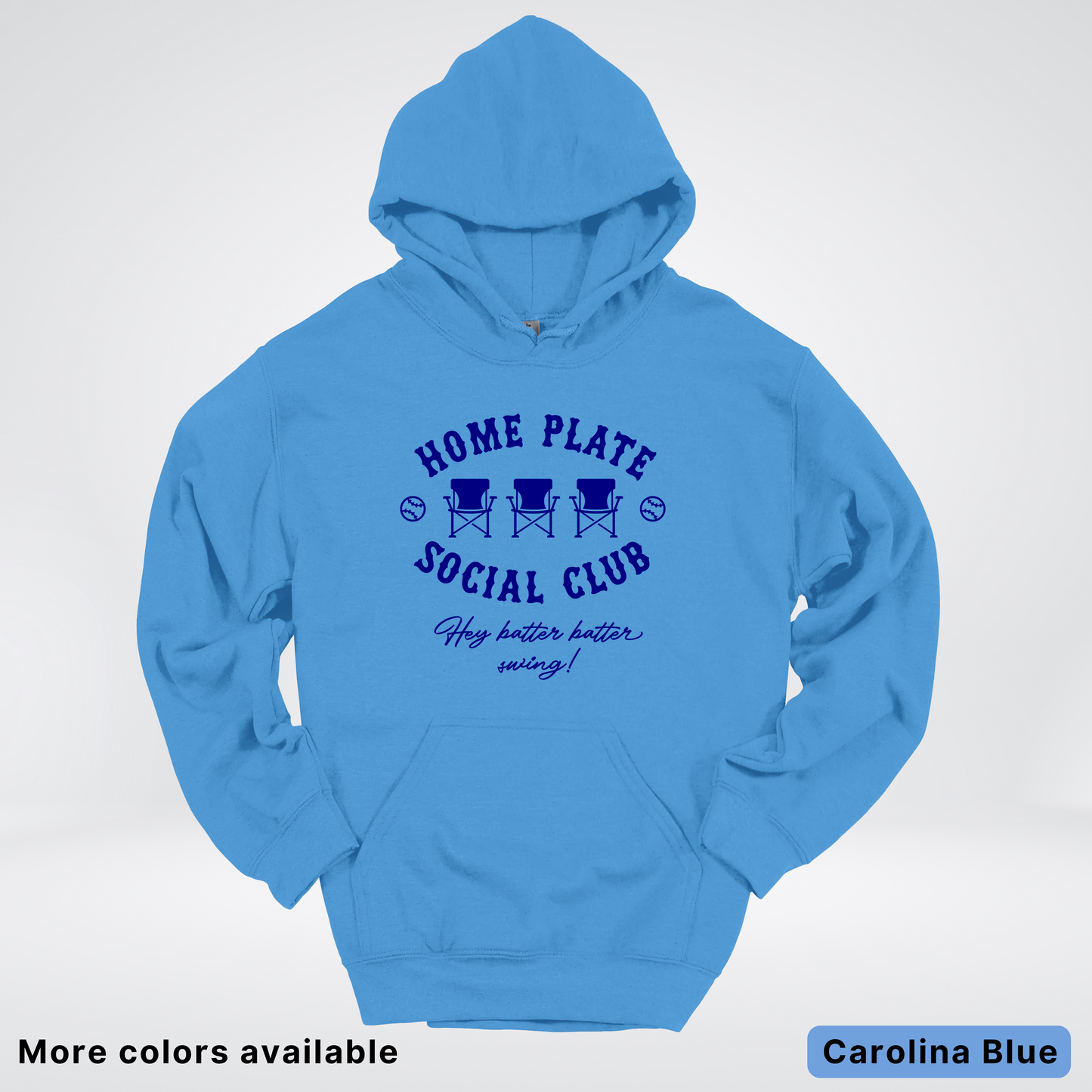 Home Plate Social Club – Navy Design - Hoodie