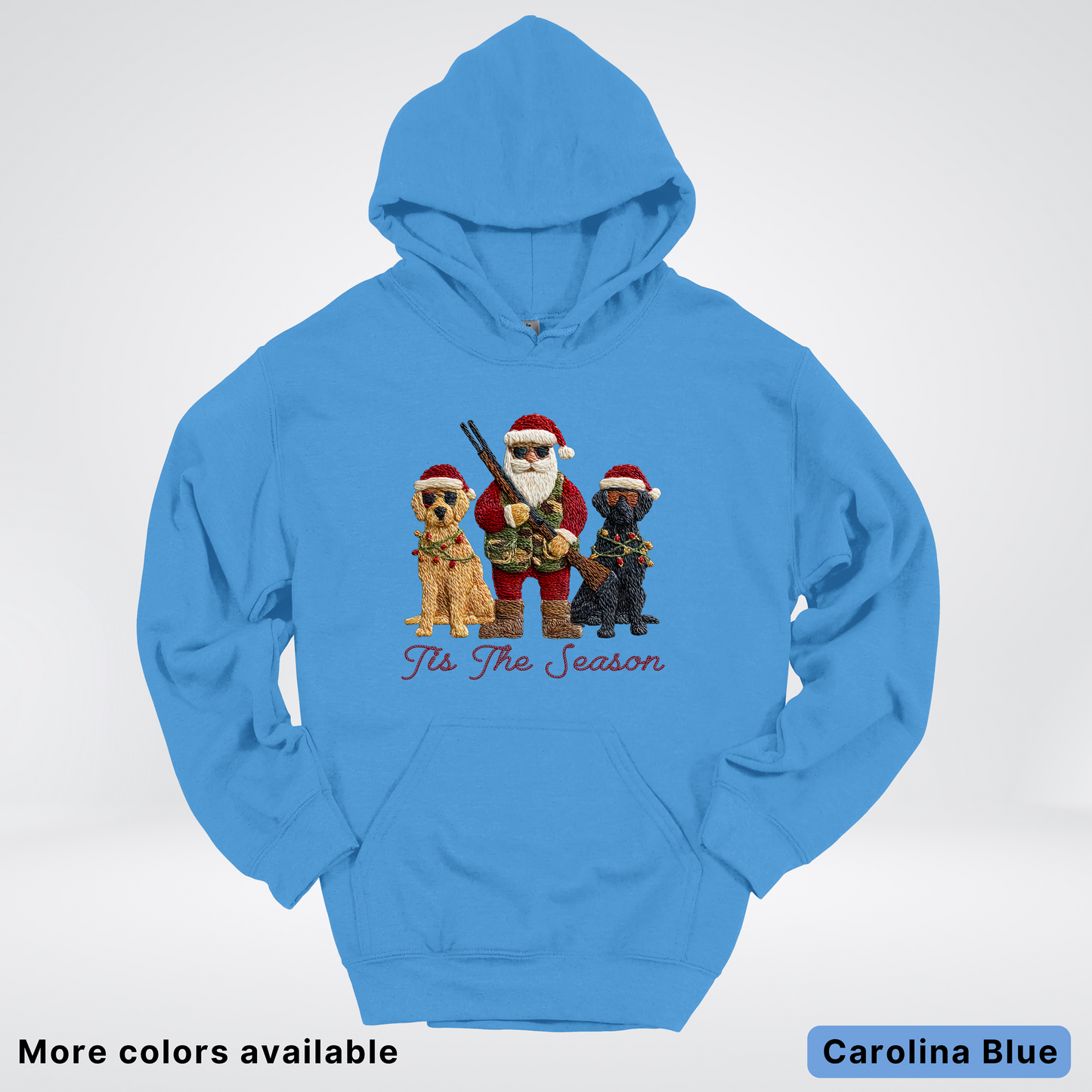 Tis The Season Hunting Santa Hook Yard Faux Hodie - Hoodie