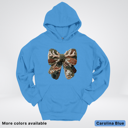 Woodland Winter Bow Hook Yard Faux - Hoodie