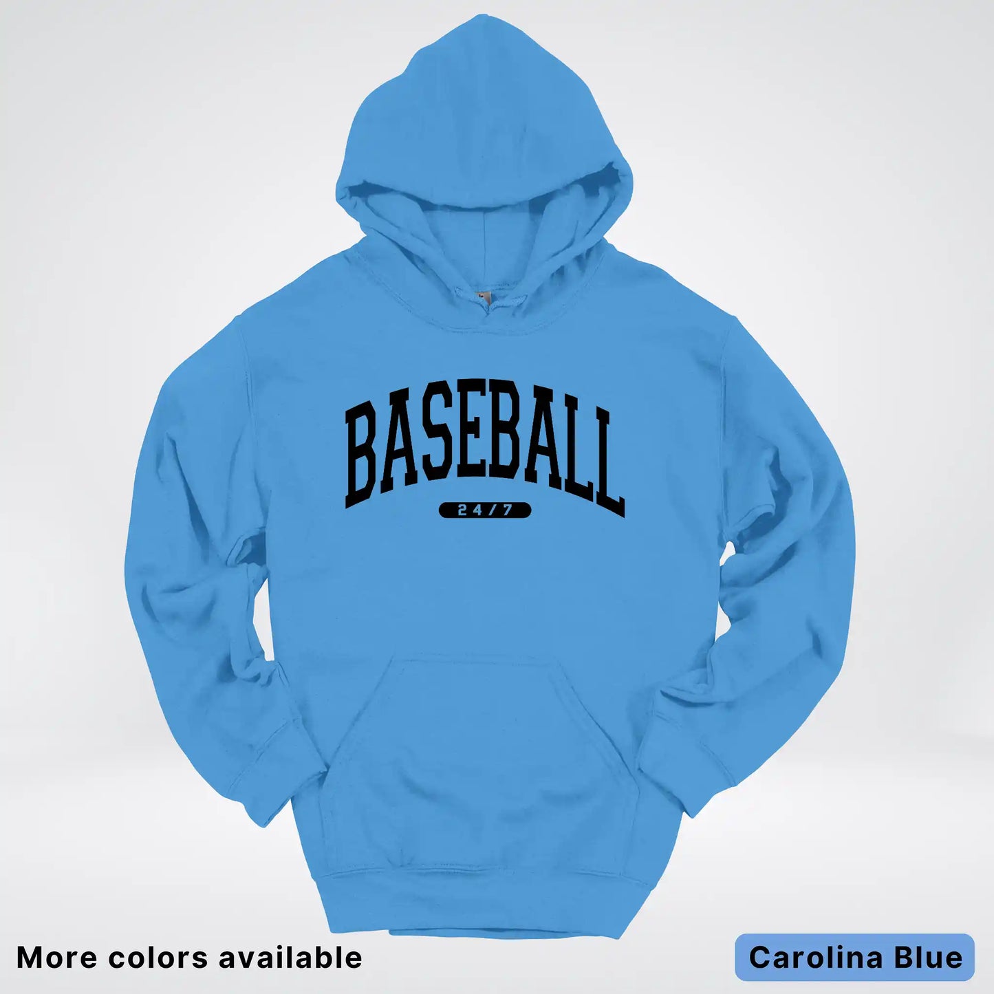 Baseball 24/7 – Black Design - Hoodie