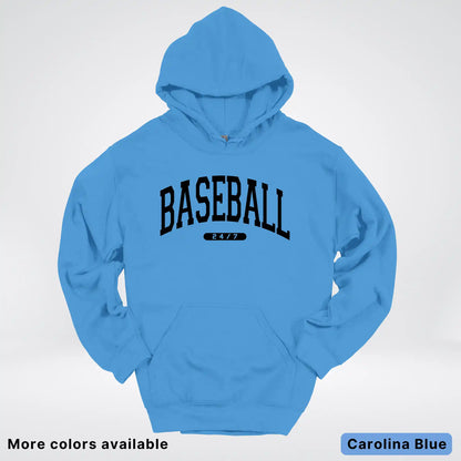 Baseball 24/7 – Black Design - Hoodie
