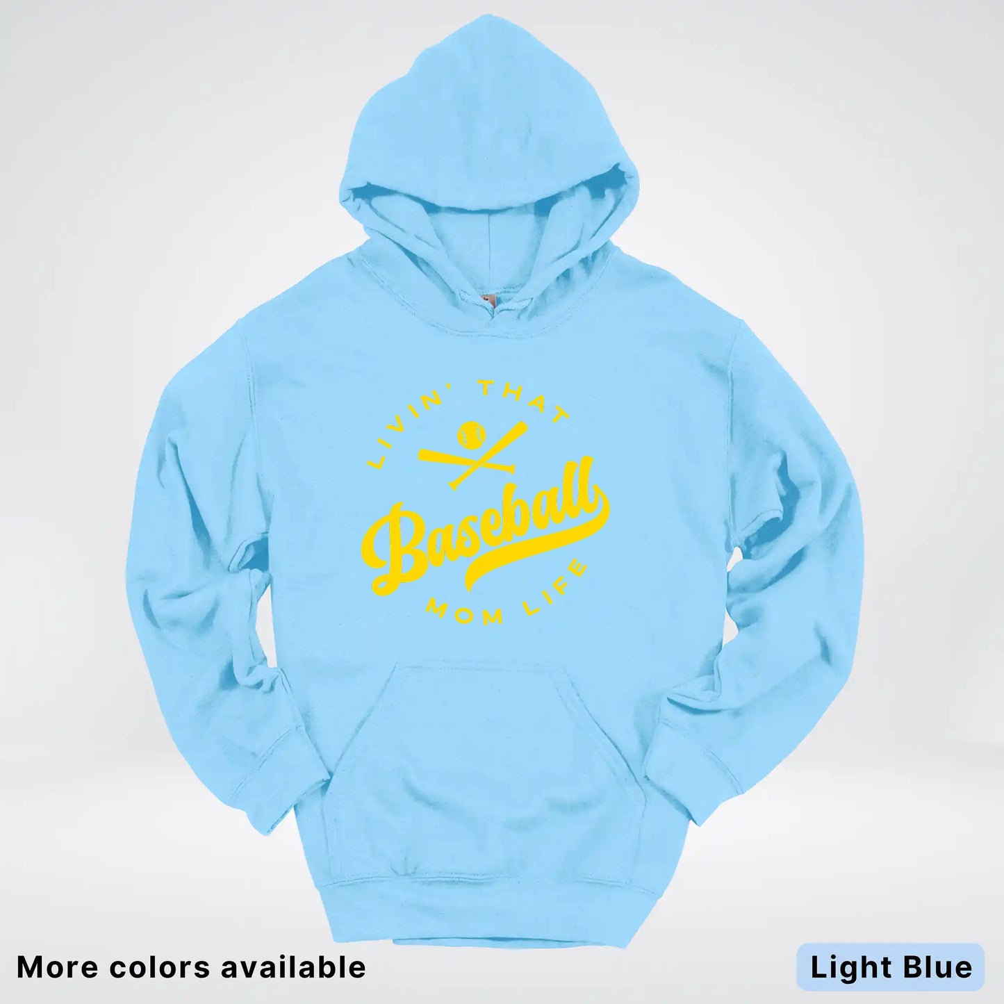 Livin' That Baseball Mom Life - Gold Design - Hoodie