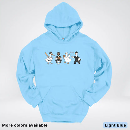 Baseball Goose Squad – Funny Baseball Goose Graphic Hoodie