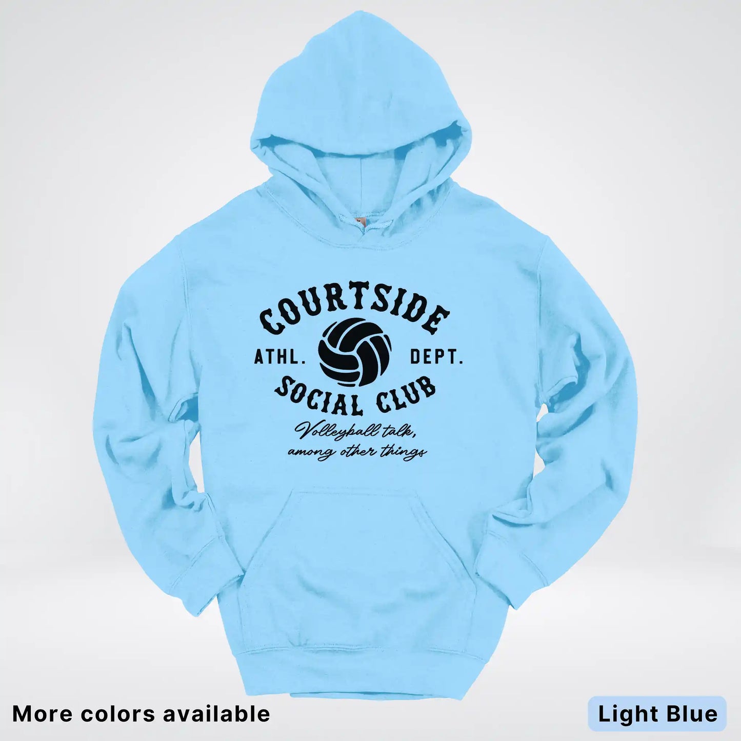 Courtside Social Club – Black Design – Volleyball - Hoodie