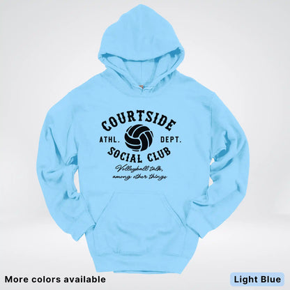 Courtside Social Club – Black Design – Volleyball - Hoodie