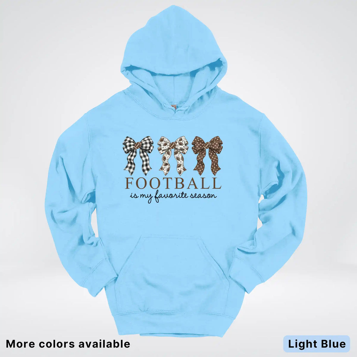 Football Is My Favorite Season – Game Day Bow - Hoodie
