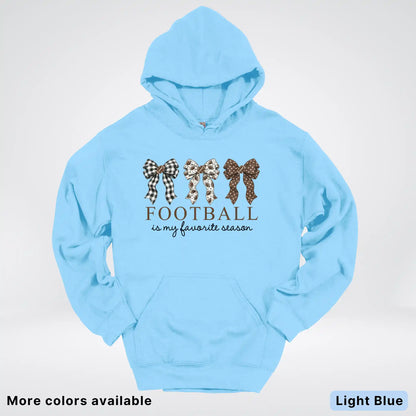 Football Is My Favorite Season – Game Day Bow - Hoodie