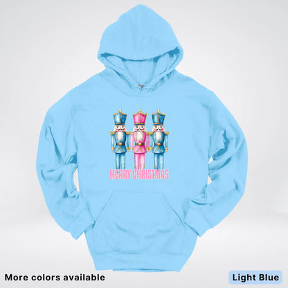 Merry Christmas Pastel Nutcrackers Hoodie