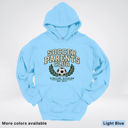 Soccer Parents Club Faux Embroidery Sideline Hoodie