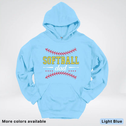 Softball Dad - White Design - Hoodie