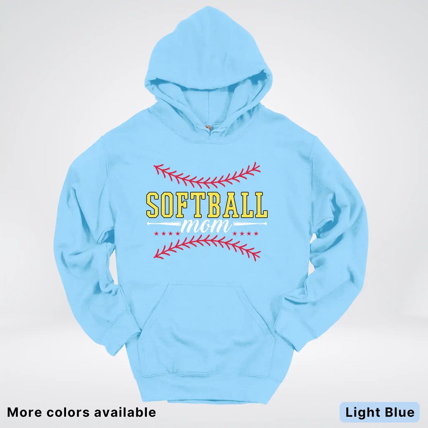 Softball Mom - White Design - Hoodie