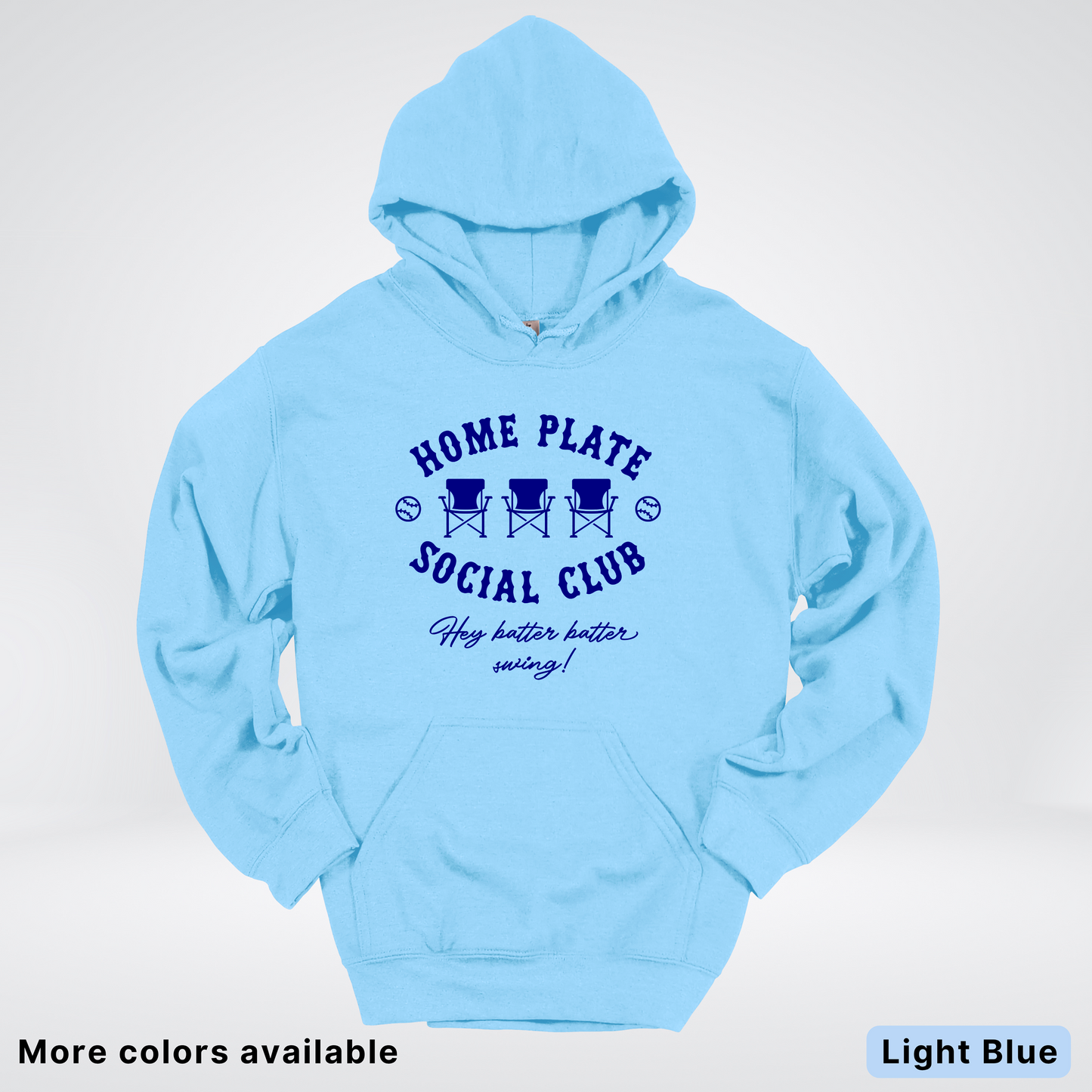 Home Plate Social Club – Navy Design - Hoodie