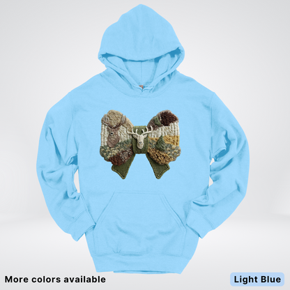 Rocking Horse Holiday Bow – Hook Yard Faux Look - Hoodie