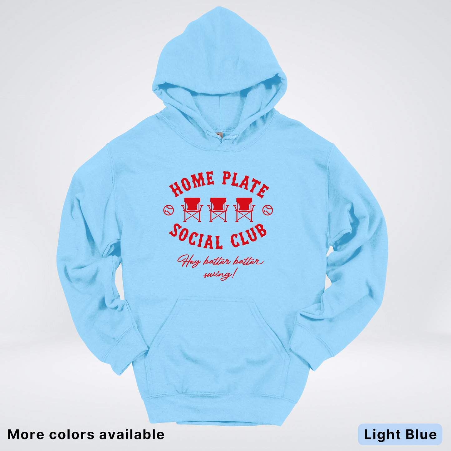 Home Plate Social Club – Red Design - Hoodie