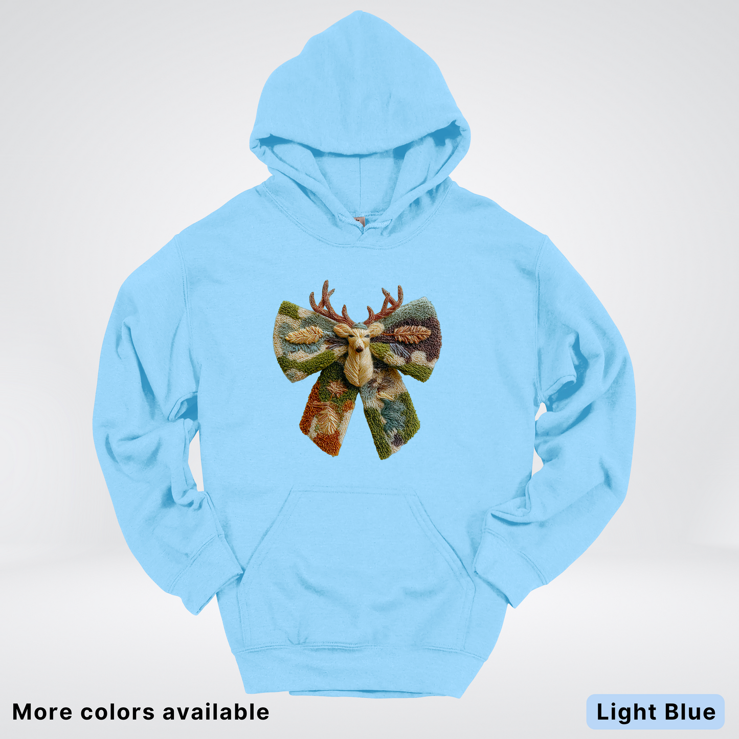 Neutral Woodland Bow Hook Yard Faux - Hoodie