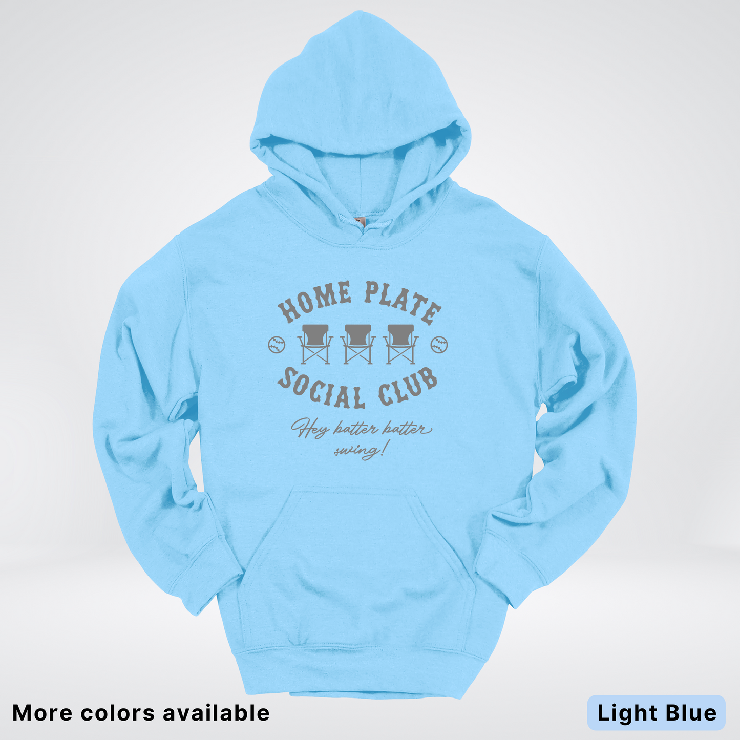 Home Plate Social Club – Gray Design - Hoodie