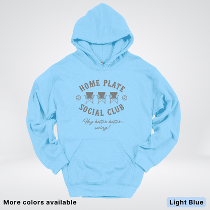 Home Plate Social Club – Gray Design - Hoodie