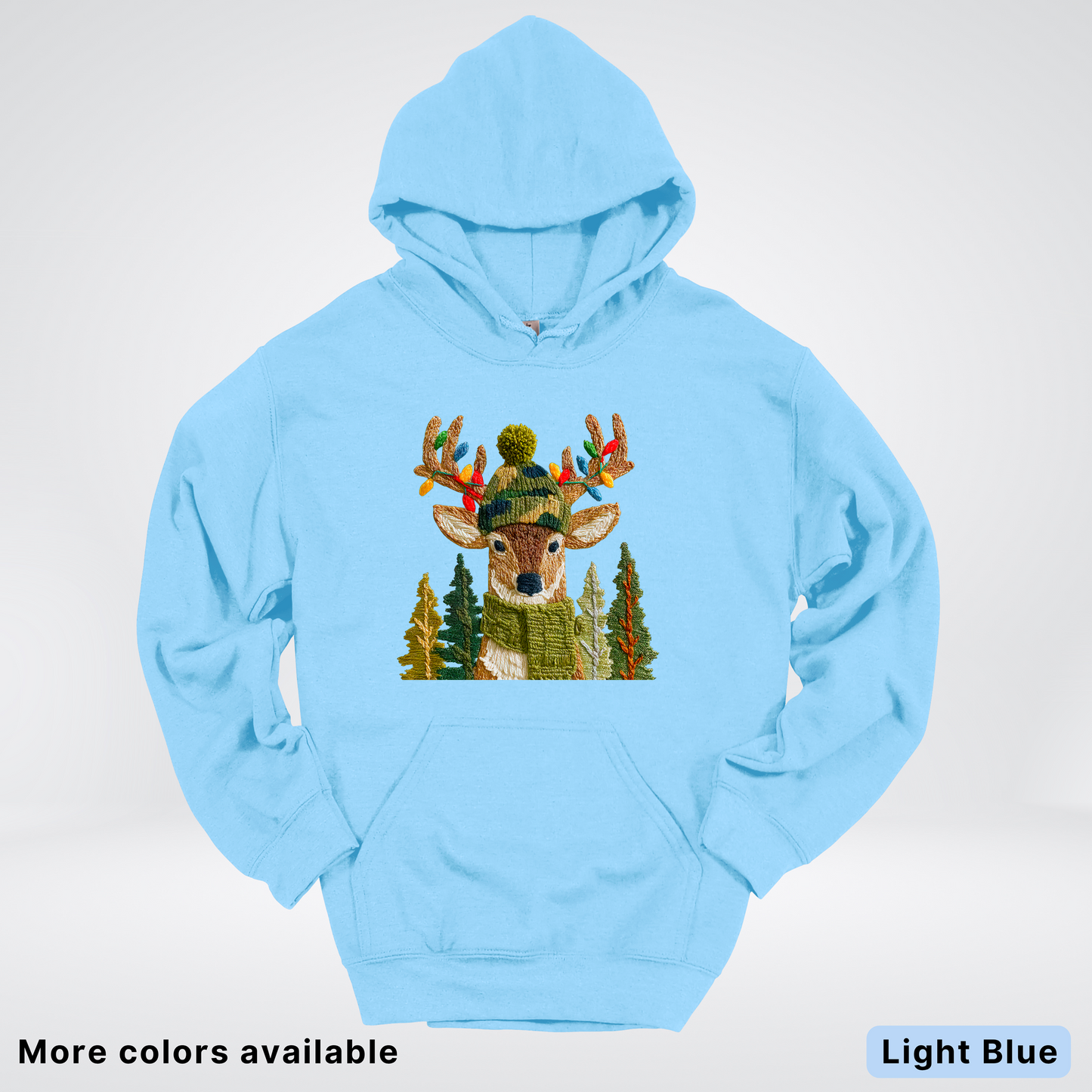 Ornament Antler Reindeer Hook Yard Faux - Hoodie