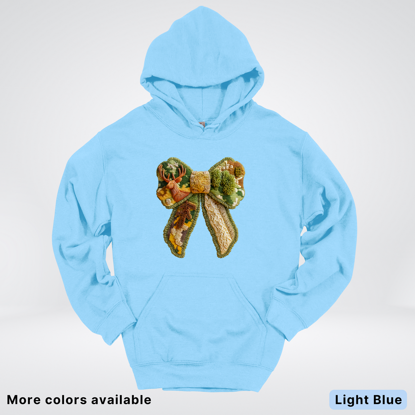 Forest Berry Bow Hook Yard Faux Look - Hoodie