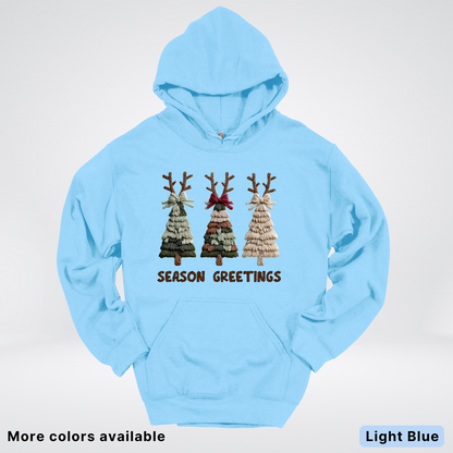 Rustic Christmas Tree Trio (Hook Yard Faux Look) - Hoodie