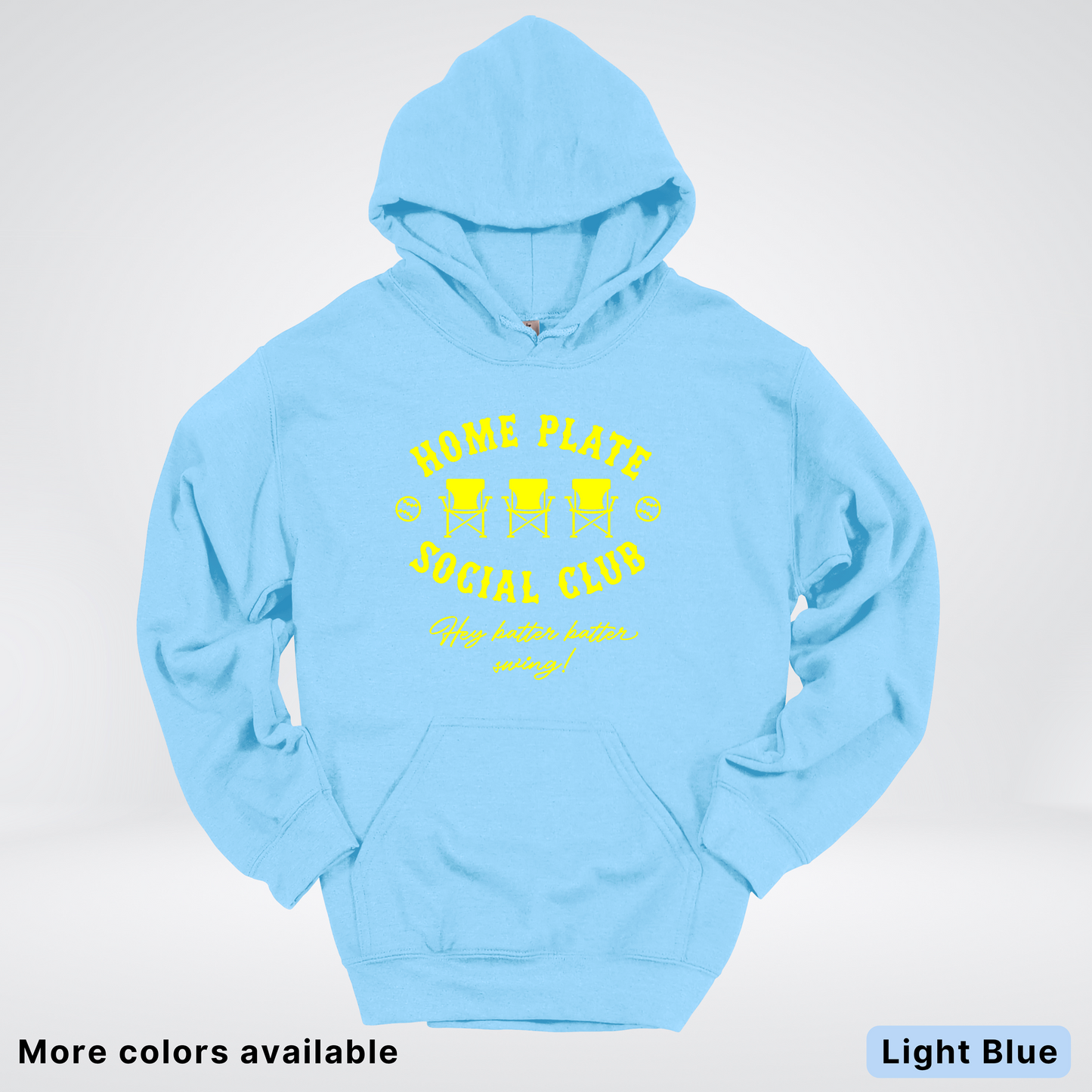 Home Plate Social Club – Yellow Design - Hoodie
