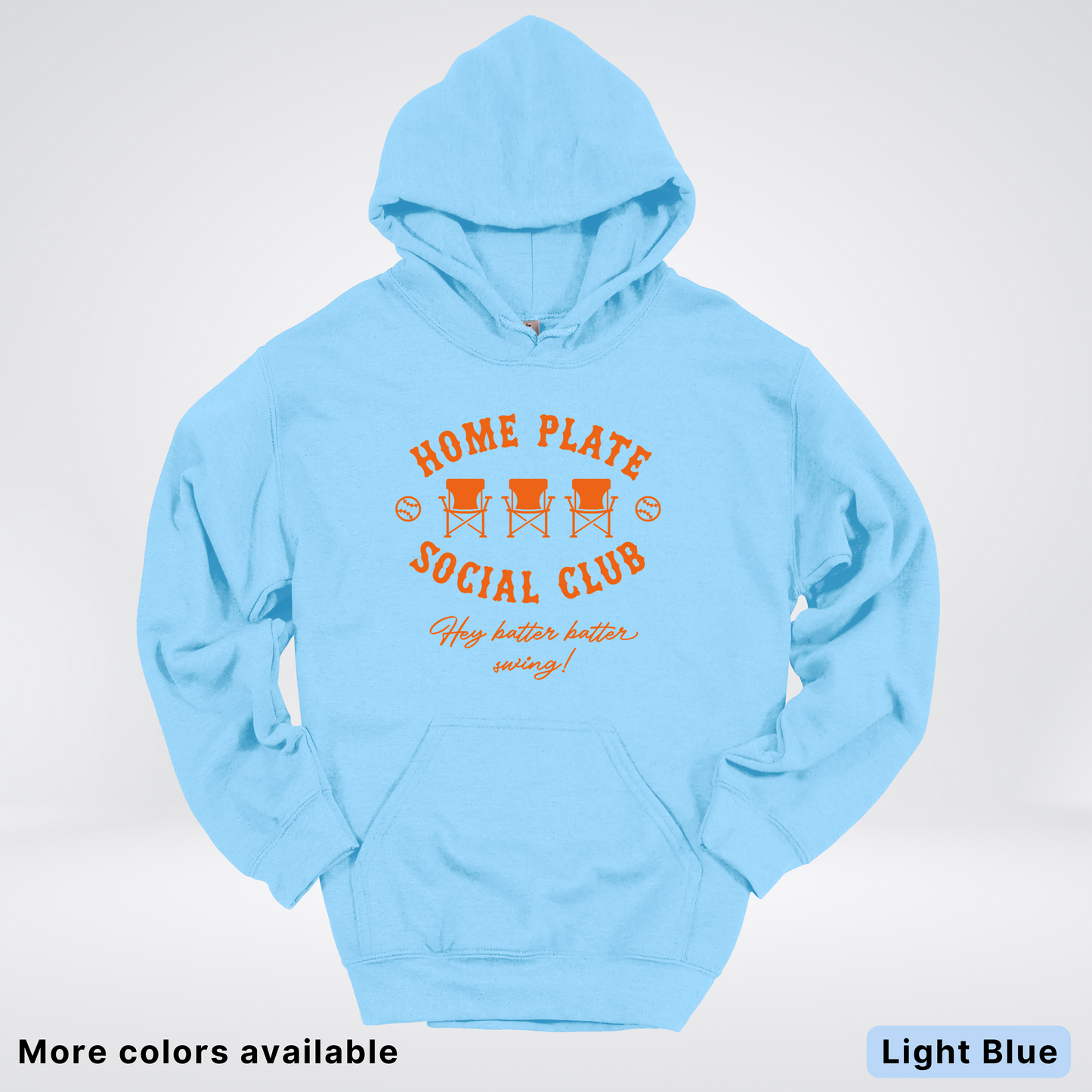 Home Plate Social Club – Orange Design - Hoodie